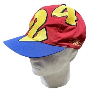 Vtg Jeff Gordon 24 Dupont Racing Kudzu Adjustable Snap Back Hat All Over Print
